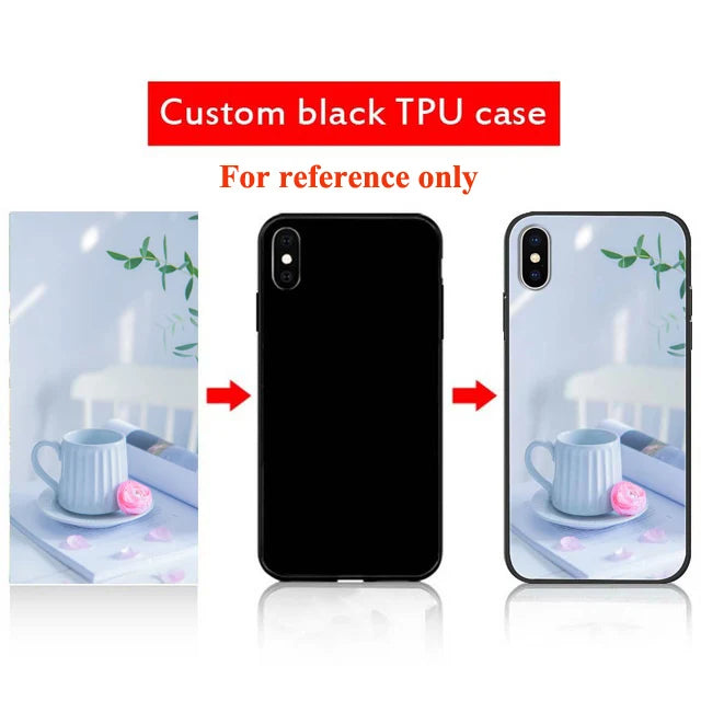 Customized Phone Cases For iphone 14 Pro Max 13 Mini 14 Plus Case Glass Silicone DIY Photo Personalized Picture Fundas Clear TPU