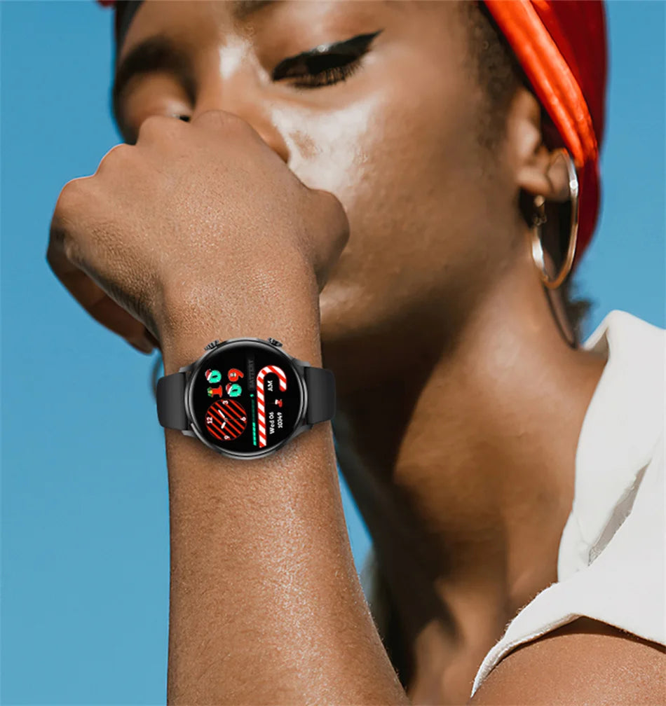 2025 New Smartwatch Women AMOLED HD Screen Always On Display Bluetooth Call IP68 Waterproof GPS Smart Men Watch For Android ios