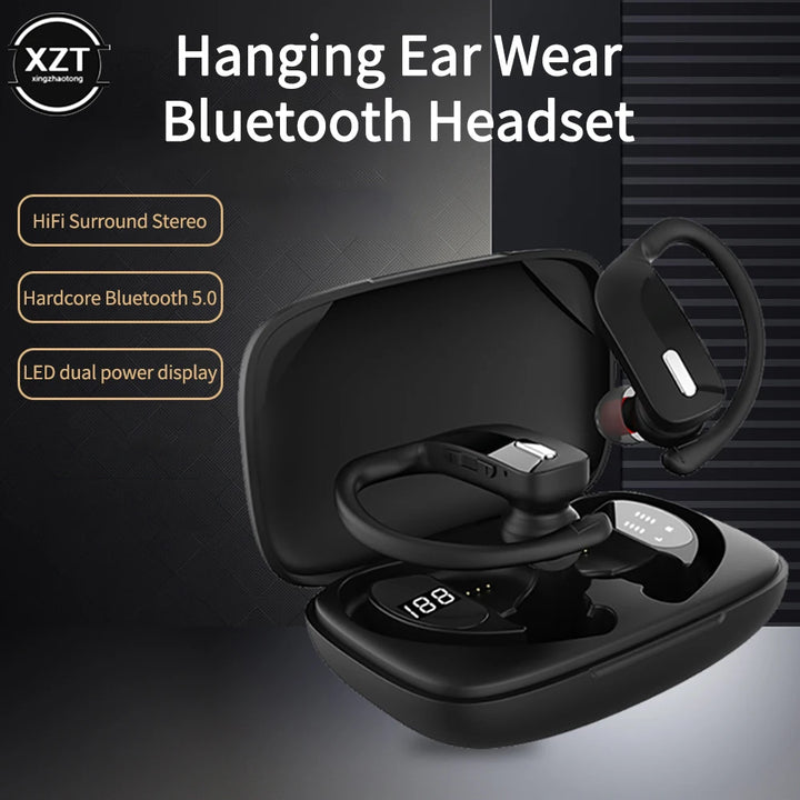 T17 Wireless Bluetooth Headphones 5.0 Ear Sports Headset TWS bass Music Headphone with Microphone IPX5 Waterproof Game Earphones