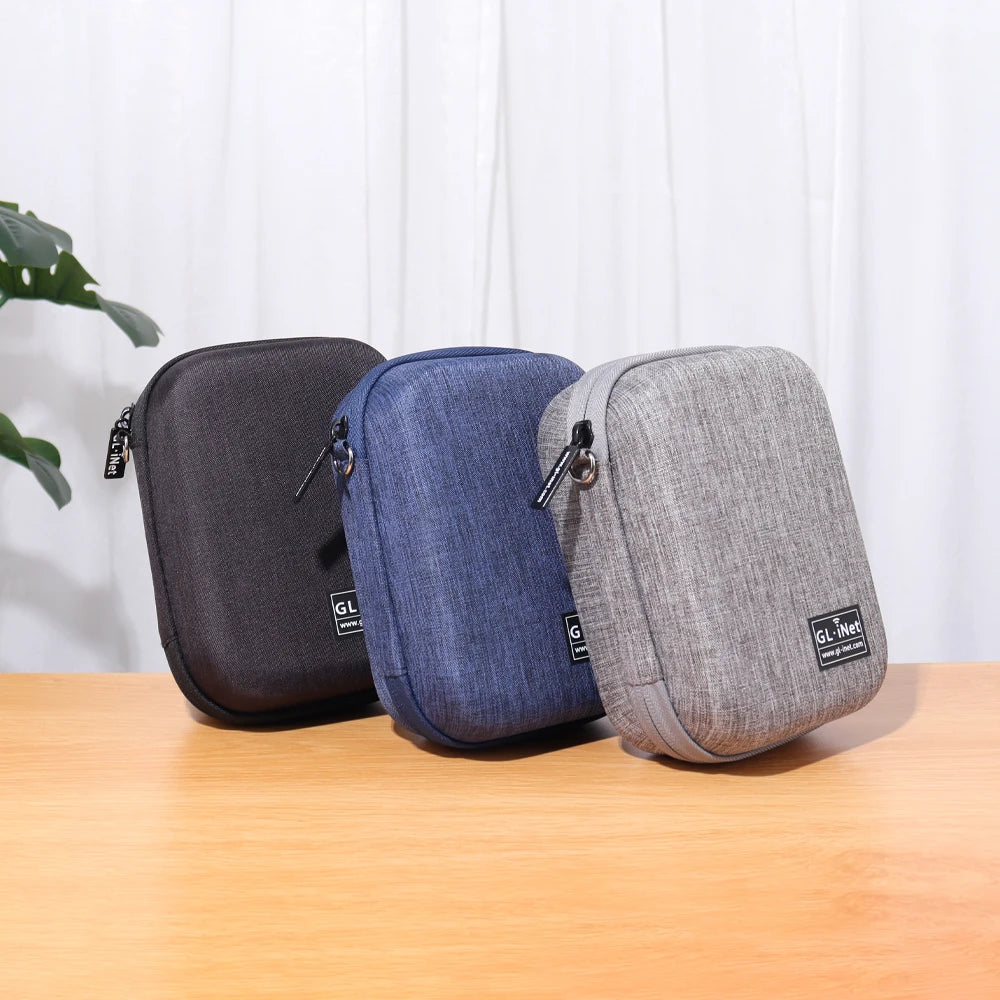GL.iNet gadget organizer case for travel routers ,Hard Drive Bag , For chargers, cables, Mini routers