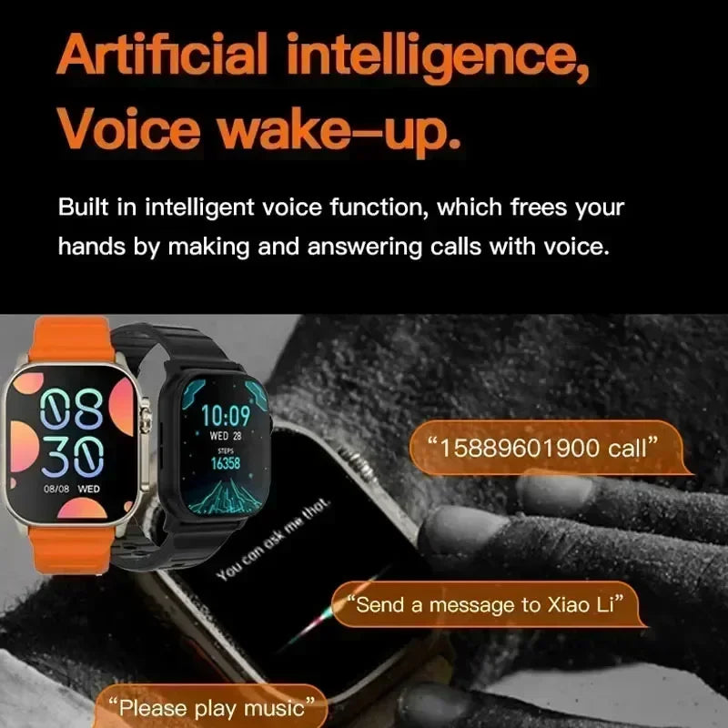 7 Watch Straps New Watch10 Ultra 3 Smartwatch 2.2HD Amoled Circular Screen ECG Monitoring Reloj Inteligente Wristwatch