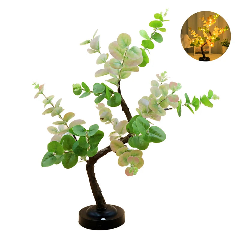 LED Tree Lights,Bonsai Lamp,Table Light,Adjustable Branches,Summer Illuminated,Home lighting,for Bedring,E-sport,Study Room,Deco