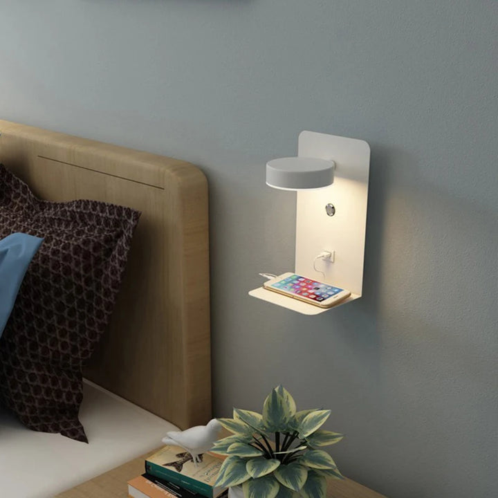 LED Wall Light Interior  Mobile Phone Charging USB Wall Lamps With Switch Bedroom Bedside Reading Lights Decoration Living Room