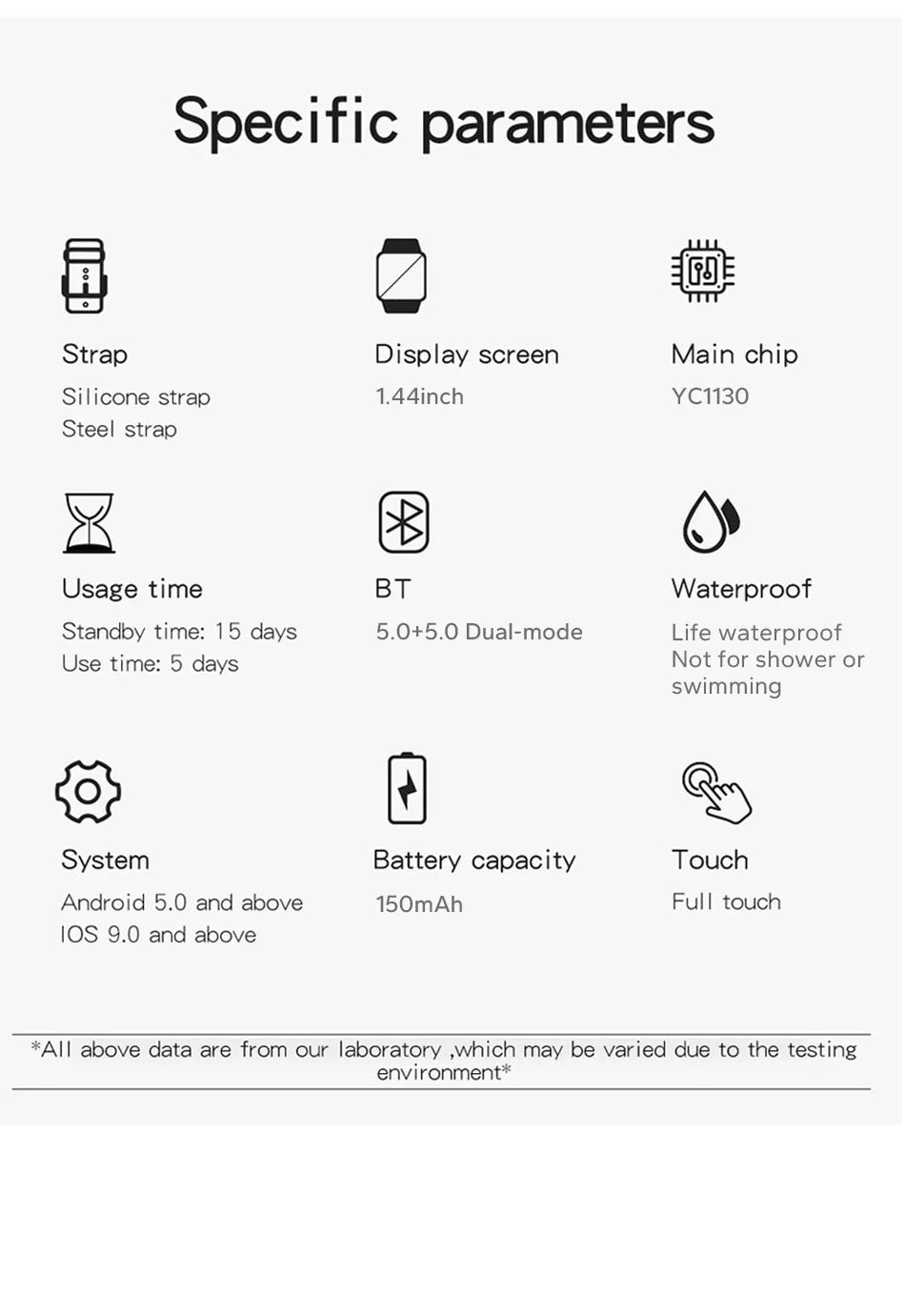 Smart Watch For Men Women Gift 1.44 inch Full Touch Screen Sport Fitness Watches BT Call Digital Smartwatch Wristwatch 2024 New