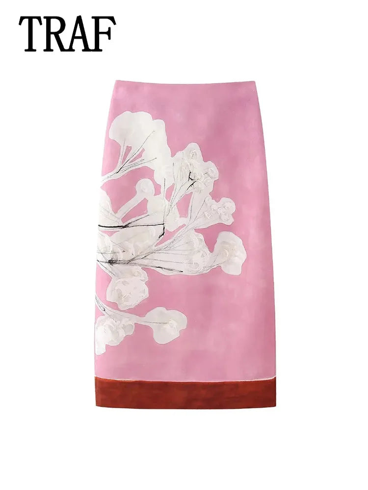 Women Elegant Red Skirts Side Zipper Back Slit Straight Skirts Women Linen Blended Straight Skirt Half skirt