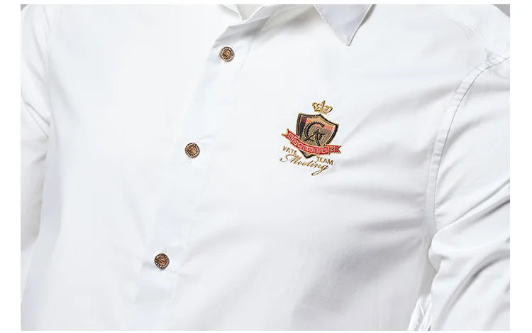 New Casual  Soft Thin Mens Shirts Slim Fit Luxury Business Long Sleeve Shirt Male Lapels Outwear Streetwear