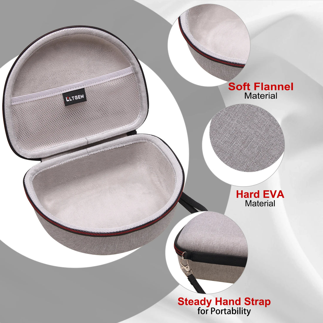 EVA Hard Case for JBL Live 770NC/660NC/650BT/460NC and Tune 770NC/710BT/720BT/760NC Bluetooth Headphone Protective Bag,only case
