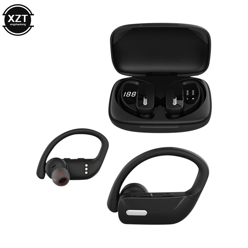 T17 Wireless Bluetooth Headphones 5.0 Ear Sports Headset TWS bass Music Headphone with Microphone IPX5 Waterproof Game Earphones