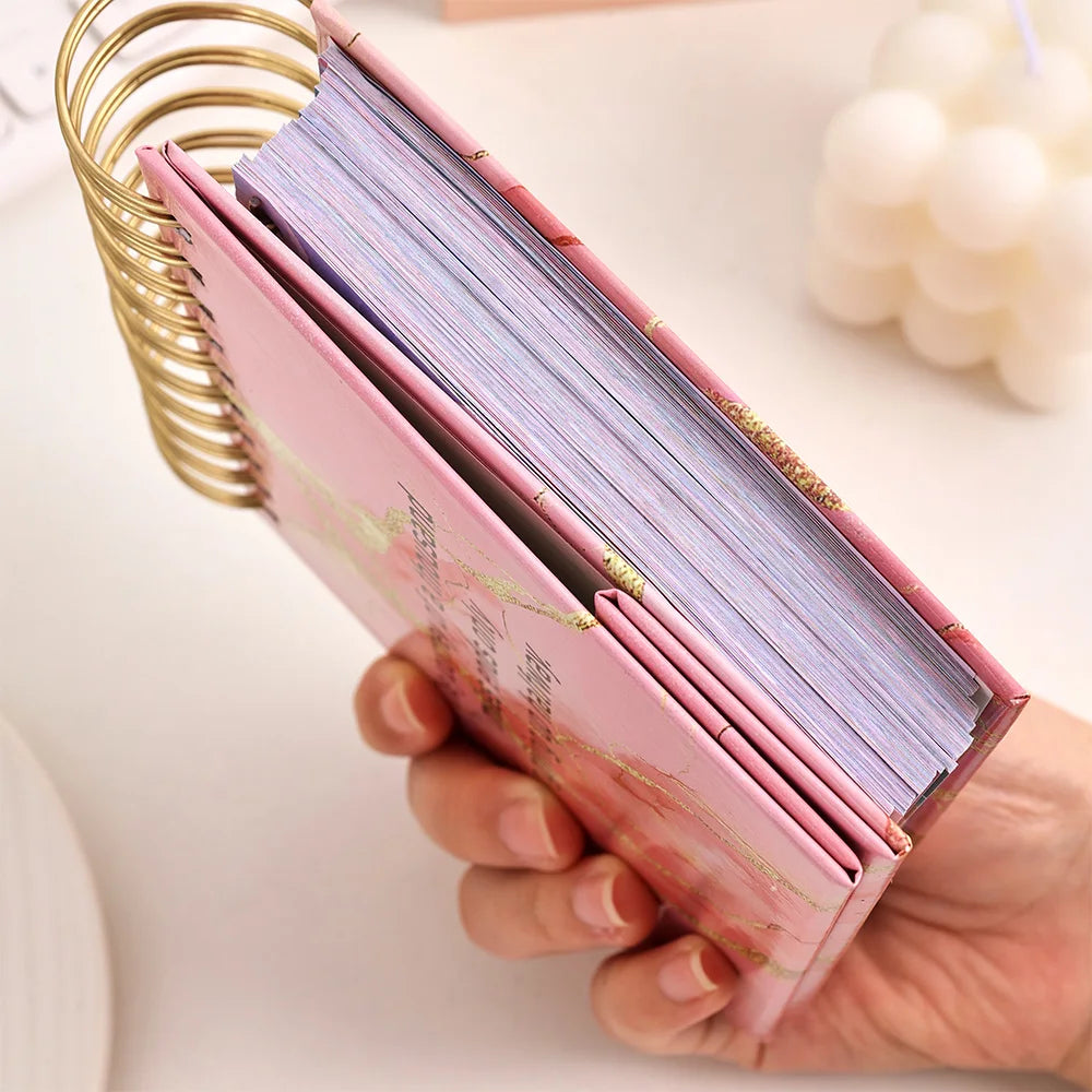 1 pc 365 Days Positive Affirmations Desk Calendar Standing Flip Coil Desktop Calendar With Inspirational Quotes Color Inner Page