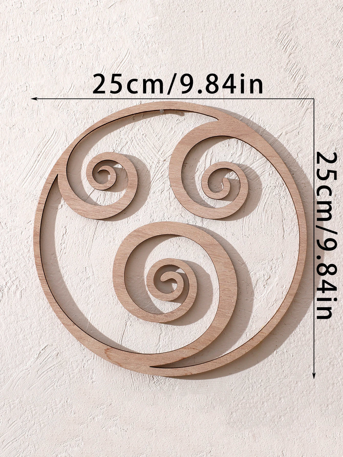 Natural Wooden Wall Hanging Wall Art Decor - Elements Design (Fire, Water, Earth, Air) Wood Hanging Wall Decor Boho Wall Accent