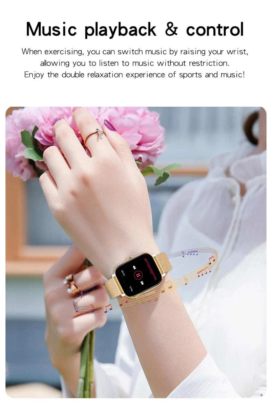 Smart Watch For Men Women Gift 1.44 inch Full Touch Screen Sport Fitness Watches BT Call Digital Smartwatch Wristwatch 2024 New